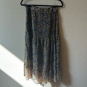 Floral Vintage Boutique Midi Skirt